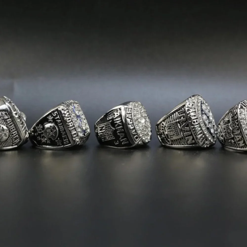 Dallas Cowboys Fan Edition 5 Super Bowl Ring Set - Picture 2 of 4